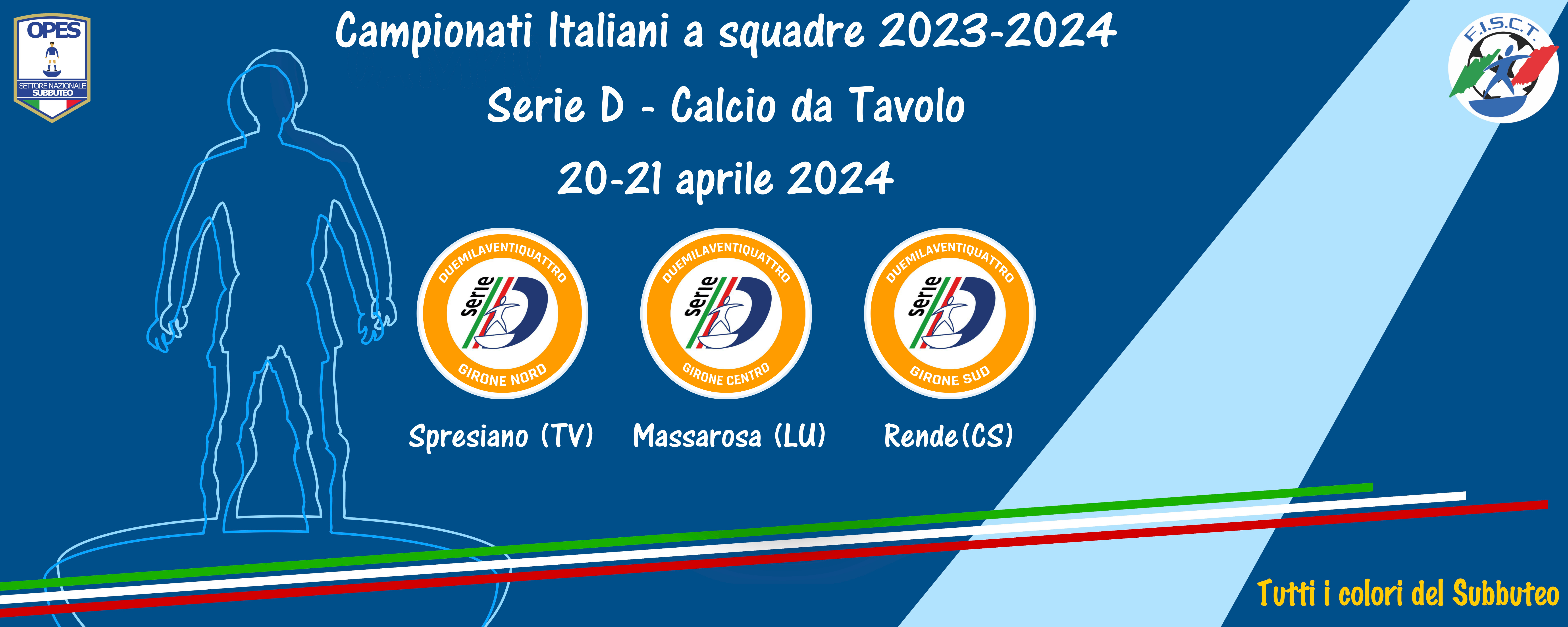Calcio da Tavolo: nel weekend scendono in campo i tre gironi della Serie D